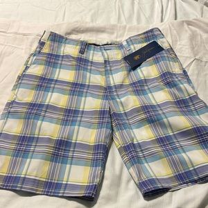 Plaid golf shorts Jack Nicklaus